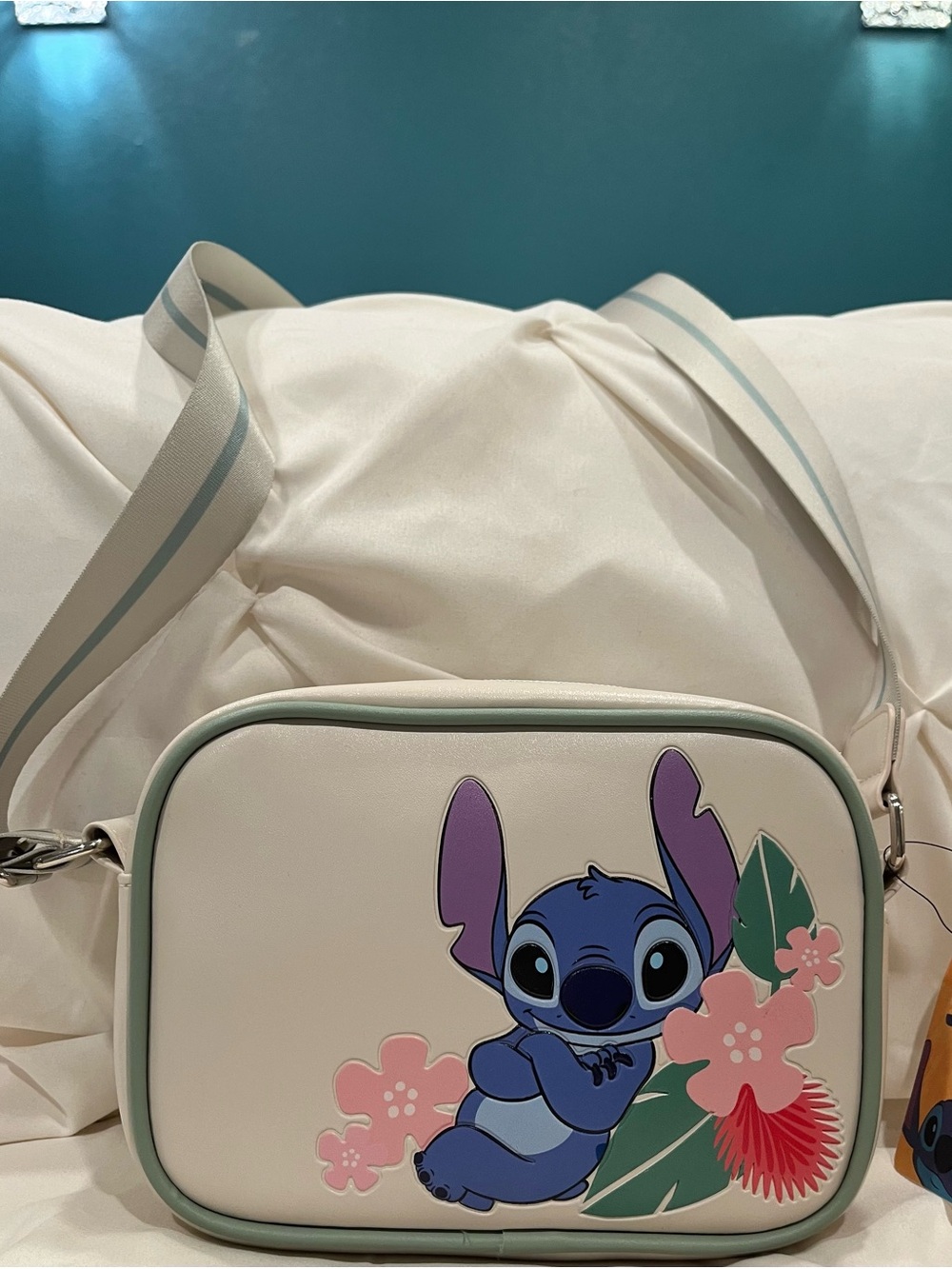 Bioworld X Disney Lilo & Stitch Pastel Floral Crossbody Bag NWT